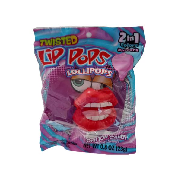 Twisted Lip Lollipops Cotton Candy - 23g