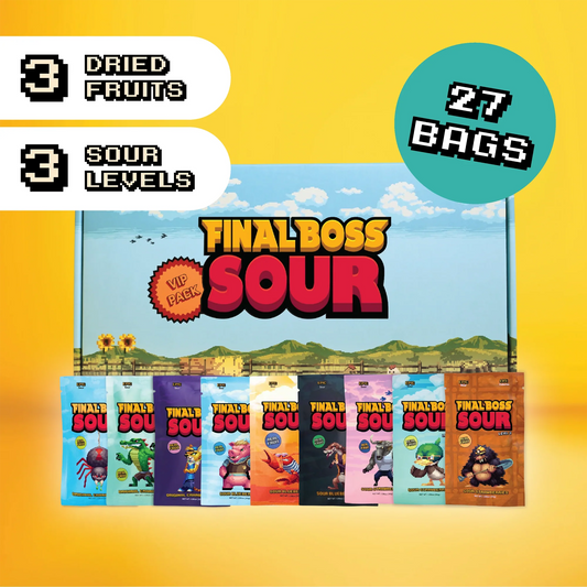 Final Boss Sour Dried Fruit Box (27 Pack)