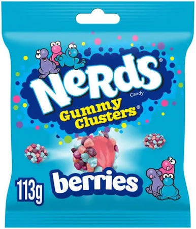 Nerds Gummy Clusters Berries Berries Flavour Candy Bag 113g