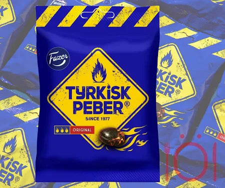 Fazer Tyrkisk Peber Original Hot Salmiak & Pepper Candy liquorice (150g)