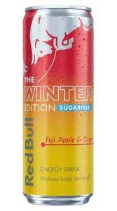 Red Bull Winter Edition Sugarfree Fuji Apple & Ginger Energy Drink 250ml