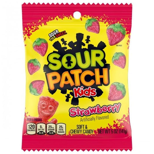 Sour Patch Kids Sour Then Sweet STRAWBERRY Sweets 130g