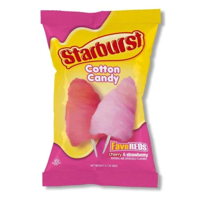 Starburst Cotton Candy Fave Reds 88g