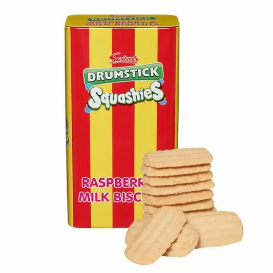 Squashies Raspberry & Milk Biscuit Gift Tin 130g