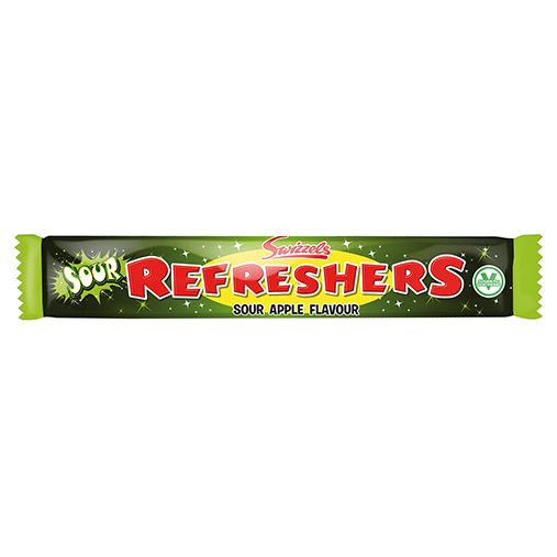 Refreshers Sour Apple Chew Bars