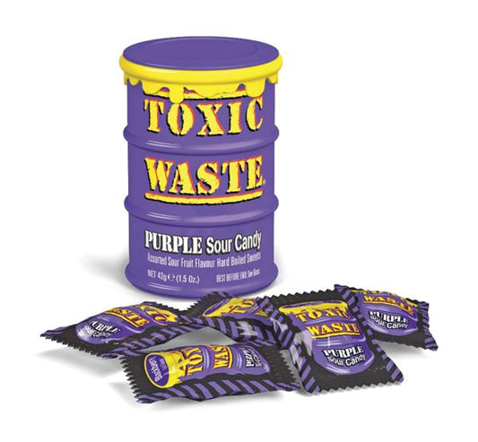 Toxic Waste Purple Drum sour Candy